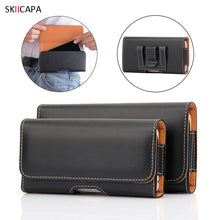 Load image into Gallery viewer, Belt Clip Holster Leather Phone Cover for Samsung A21S M21 Note 10 Lite A51 A71 A70S A01 A11 A10S A20S S20 Ultra Pouch Flip Case