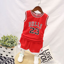 将图片加载到图库查看器,Boys Basketball Jerseys and Shorts Set Kids Children Sleeveless Tracksuits Casual Sports Suits Leisure Toddler T-hirt Shorts 2Pcs Vest 4 5 6 8Y