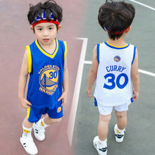 将图片加载到图库查看器,Boys Basketball Jerseys and Shorts Set Kids Children Sleeveless Tracksuits Casual Sports Suits Leisure Toddler T-hirt Shorts 2Pcs Vest 4 5 6 8Y
