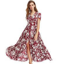 将图片加载到图库查看器,Brand Long Maxi Dress Print Plus Size Sexy Casual Summer Beach Clothes Women Vestidos Render Elegant Robe Boho Party Club Dress