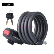 Load image into Gallery viewer, By DHL 20pcs WHEEL UP 1.2m 1.5m 1.8m Anti Theft Bike Lock Steel Wire Safe Bicycle Lock quality Road Bicycle password Lock
