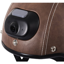 Load image into Gallery viewer, C6 Genuine Leather Helmet with WIFI Camera & Phone Answering, 2K Video Shooting with Free Mobile App Control & Waterproof IP54