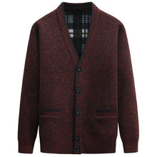 將圖片載入圖庫檢視器 Cardigan 2021 Men's Fashion Sweaters New Outdoors Solid Long Sleeves Thick Classic Keep Warm Male Spring Autumn Winter MOOWNUC