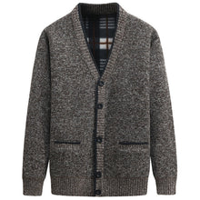 將圖片載入圖庫檢視器 Cardigan 2021 Men's Fashion Sweaters New Outdoors Solid Long Sleeves Thick Classic Keep Warm Male Spring Autumn Winter MOOWNUC