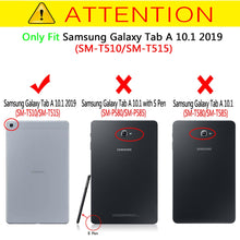 将图片加载到图库查看器,Case for Samsung Galaxy Tab A 10.1 SM T510/T515 Tablet Adjustable Folding Stand Cover for Samsung Galaxy Tab A 10.1 2019 Case