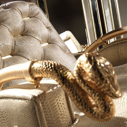 Italian Style Leather Sofa Living Room Tiger Chair Luxury Lounge Chair