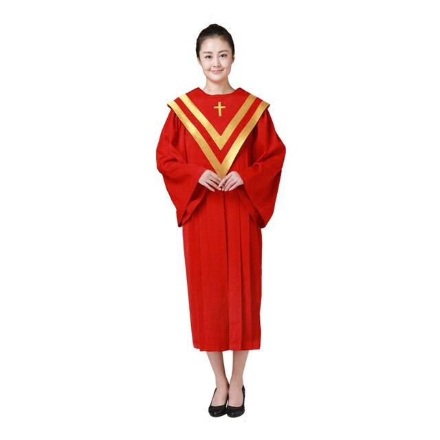 Unisex Choir Gowns Ladies Mens Priest Gown Preachers Church Graduation Sabbath Anthem Party Outfit Church 3 Color Choir Robe