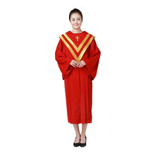 將圖片載入圖庫檢視器 Unisex Choir Gowns Ladies Mens Priest Gown Preachers Church Graduation Sabbath Anthem Party Outfit Church 3 Color Choir Robe