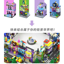 Load image into Gallery viewer, City Miniature Views Mini Street Coffee Shop Model Building Blocks Kits Bricks Kids Toys Girls Boys Flower Food Retail Store