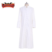 Load image into Gallery viewer, Cosplay Legend Clergy White Robe Cassock Clergyman Vestments Priest Robe Pastor Minister Cassock Custom Made H001