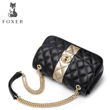 Cargar imagen en el visor de la galería, Cow leather handbag 2020 new wave of female wild fashion chain shoulder bag Messenger Small fragrance bag
