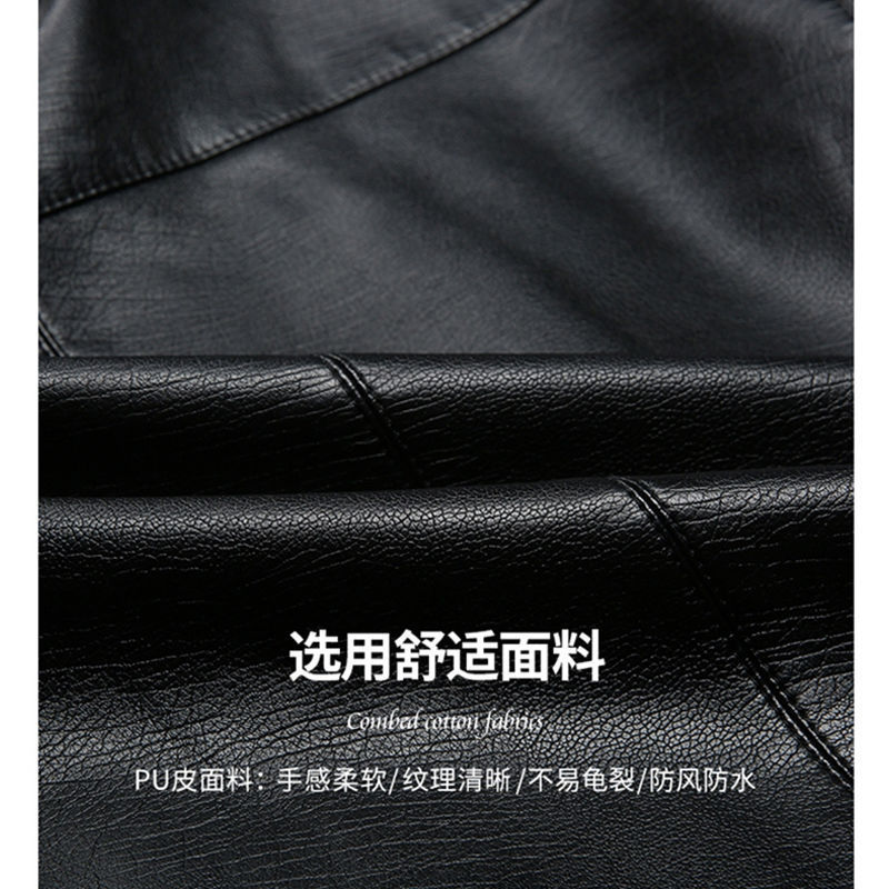Crocodile Brand Men's Leather Jacket Streetwear Casual Blazer Jackets Male Outerwear Men Leather Suit Jacket Men Slim Fit Short Coat Spring Autumn