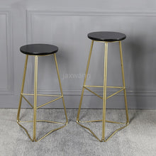 将图片加载到图库查看器,Custom Nordic Solid Wood Triangle Bar Stools Creative Bar Chairs Lounge Chairs Bar Stools Bar Table Chairs High Chairs Stools