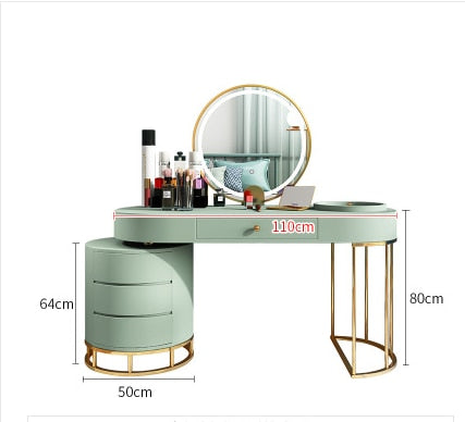 Dressing Table with Light. Modern Simple Small. Family Multifunctional Bedroom Dressing Table, Light Included. Luxury Dressing Table Storage. Dressing Table Set