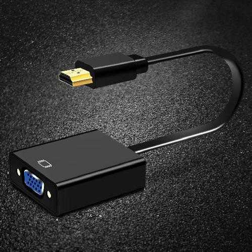 HDMI To VGA PS4 Adapter Converter Male To Famale HDMI To VGA Adapter Conversor With Audio Cable for HDTV PC Laptop Tablet
