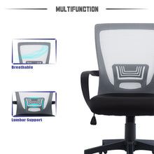 Charger l'image dans la galerie, Economic Mesh Chair Office Desk Chair 360° Swivel Height Adjustable Computer Chair with Mesh Seat Black