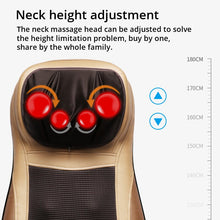 Cargar imagen en el visor de la galería, Electric Heating Vibrating Shiatsu Massage Cushion Car Home Office Full Body Massager Chair Seat Neck Lumbar Waist Relax Mat