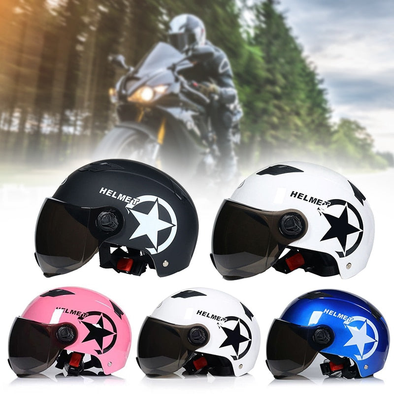 Electric Motor Car Helmet Scooter Bike Open Face Half Baseball Cap Anti-UV Safety Hard Hat Bicycle Helmet Adjustable M86