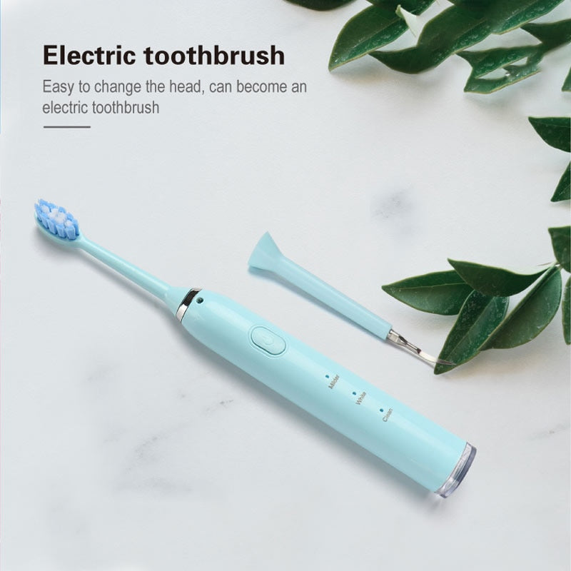 Electric Sonic Dental Scaler Tooth Stains Calculus Remover Tartar Tool USB Rechargeable Teeth Whitening Toothbrush Facial Brush