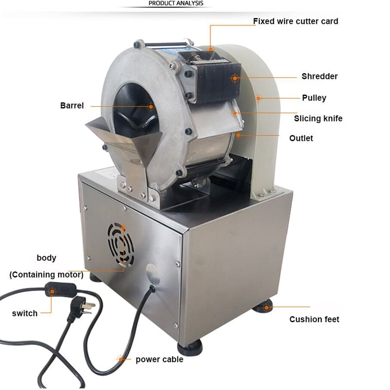 Electric food vegetable cutting machine slicer cut cabbage cutting slicer