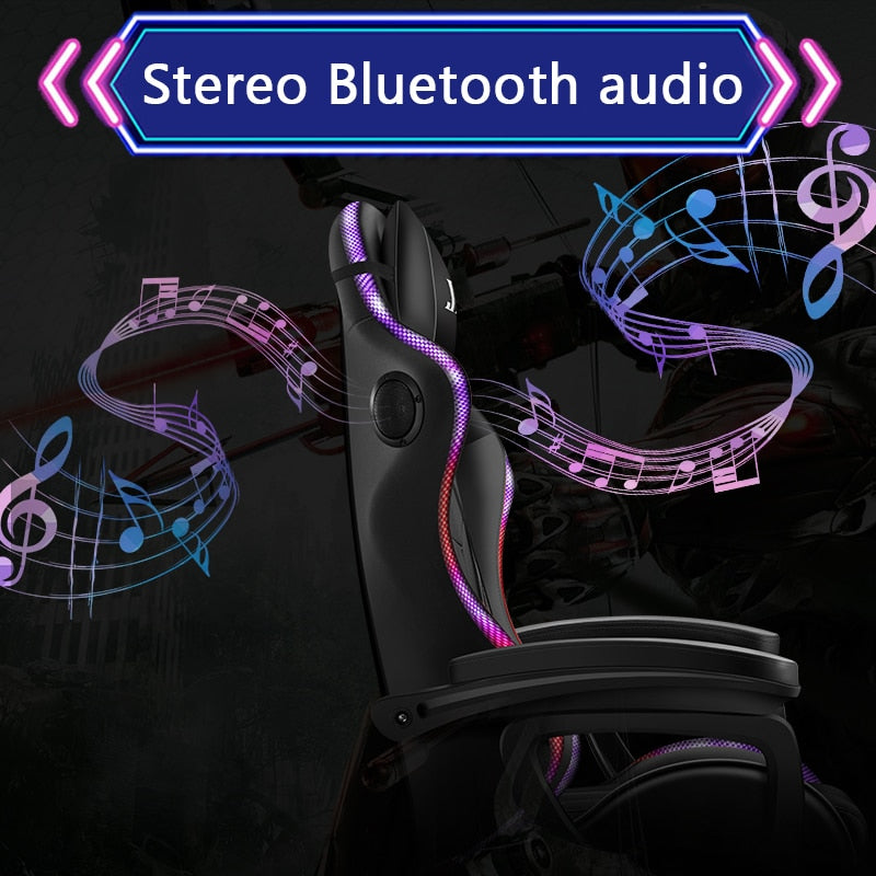 Ergonomic Massage Office Chair WCG LOL Silla game chair RGB colorful lights gaming Chair Bluetooth audio Computer chair