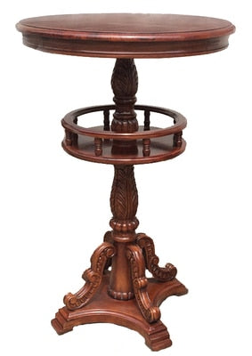 European style solid wood bar table American style carved bar table home round bar counter