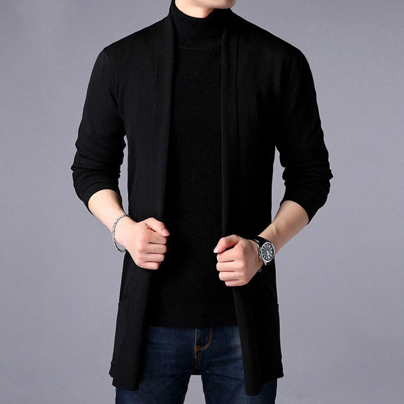 FAVOCENT 2019 Men's Sweaters New Autumn Casual Solid Knitted Male Cardigan Designer Homme Sweater Slim Fitted Warm Clothing