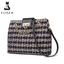 Load image into Gallery viewer, FOXER Fashion Women Crossbody Totes Bags Large Capacity Handle Woven Bag Lady Short Trip Shoulder Bags Female Light Casual Purse
