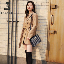 Load image into Gallery viewer, FOXER Fashion Women Crossbody Totes Bags Large Capacity Handle Woven Bag Lady Short Trip Shoulder Bags Female Light Casual Purse