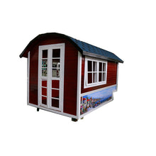 Load image into Gallery viewer, Factory lower price attractive house shape mobile retro food van truck retail display cart with shipping by sea