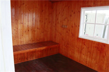 Load image into Gallery viewer, Factory lower price attractive house shape mobile retro food van truck retail display cart with shipping by sea