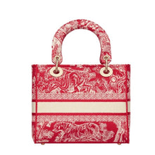 Load image into Gallery viewer, Fashion Women's Letter Embroided Pattern Splices Metal Accessories Shoulder Crossbody Bags Female Top Handle Bag Handbag Purses