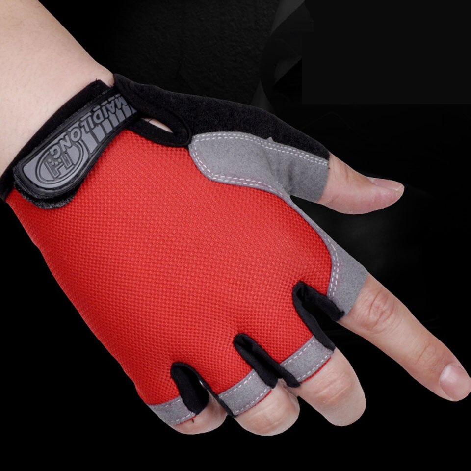 Fishing gloves Cycling Anti-slip Anti-sweat Men Women Half Finger Gloves Breathable Anti-shock Sports Gloves Bike Bicycle Glove