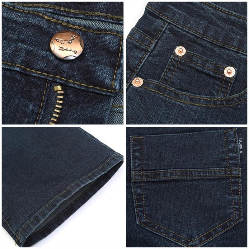 Men's Bell Bottom Denim Pants Slim Black horn Boot Cut jeans men's clothing casual Business Flares trousers 36