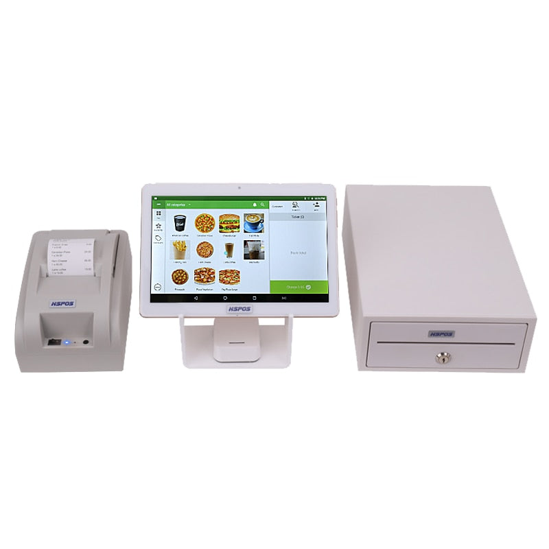 Android POS Machine 10 inch WITH 58mm thermal Receipt Printer Built-in WIFI