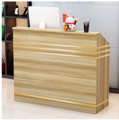 Simple Modern Small Cash Register Clothing Store Front Desk Supermarket Hotel Reception Desk Computer Bar Counter
