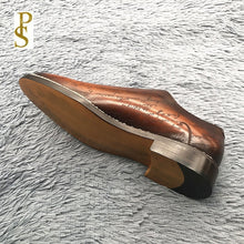 Cargar imagen en el visor de la galería, French suede shoes Italian leather outsole men's dress shoes
