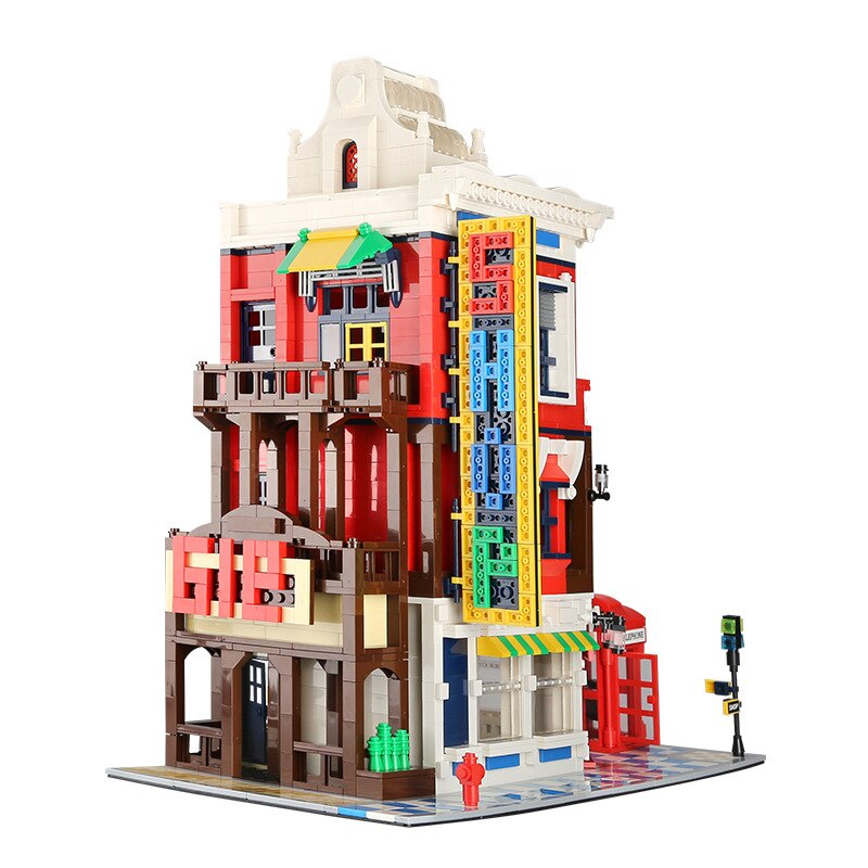Friends Miniature House Model Kit BBQ Cafe Shop Building Blocks Girls Boys Friendship City Architecture Enlighten Brick Toys Kids