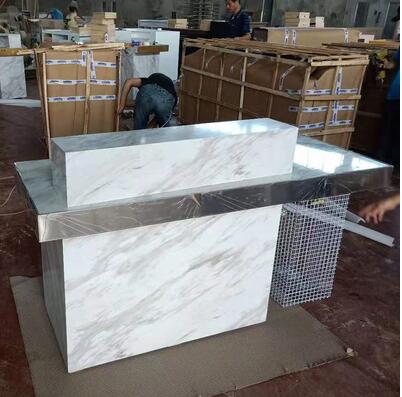 Front Desk Reception Counter Clothing Store Cashier Counter Shop Small Simple Cashier Counter
