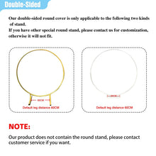 Load image into Gallery viewer, Funnytree custom pure white round background DIY wedding birthday party decor backdrop cover photobooth photocall