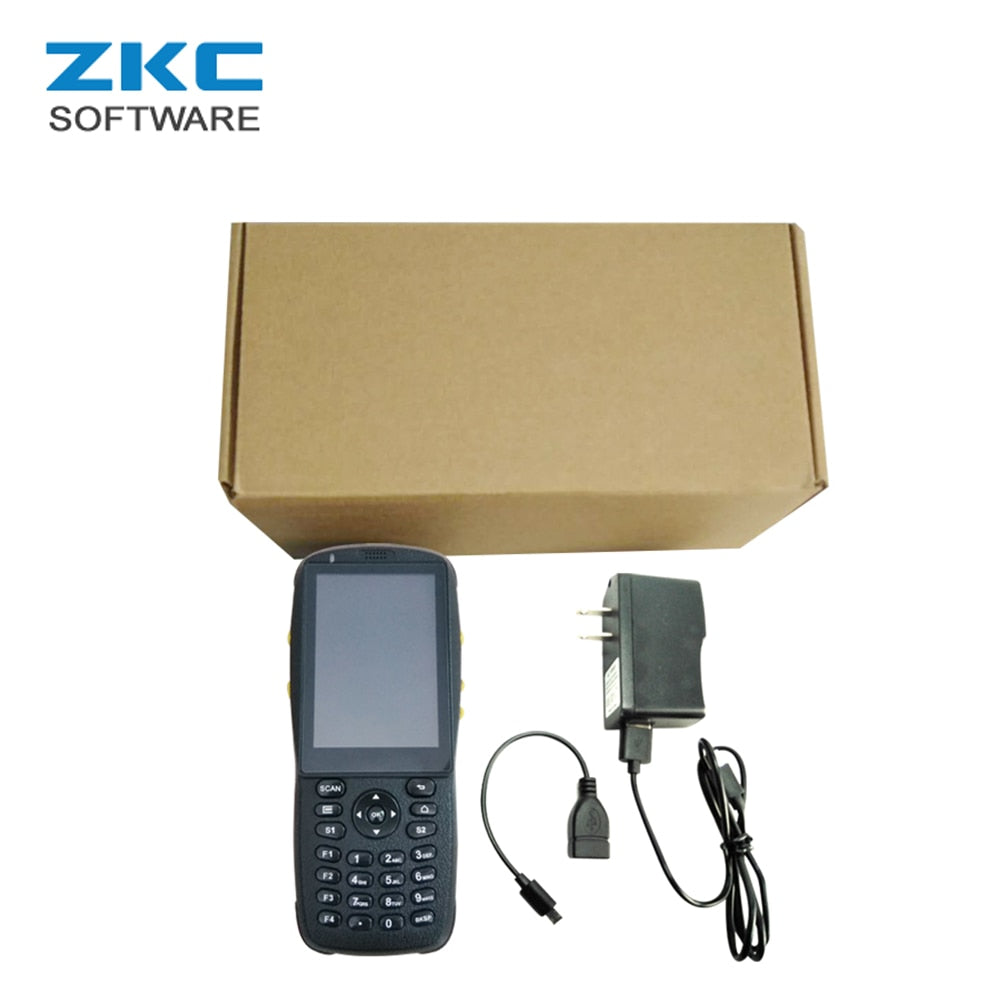 GPRS 3G Wi-Fi Android Mobile Handheld Warehouse Logistic PDA POS Terminal with 2D Qr code scanner SIM Card ZKC PDA3501S
