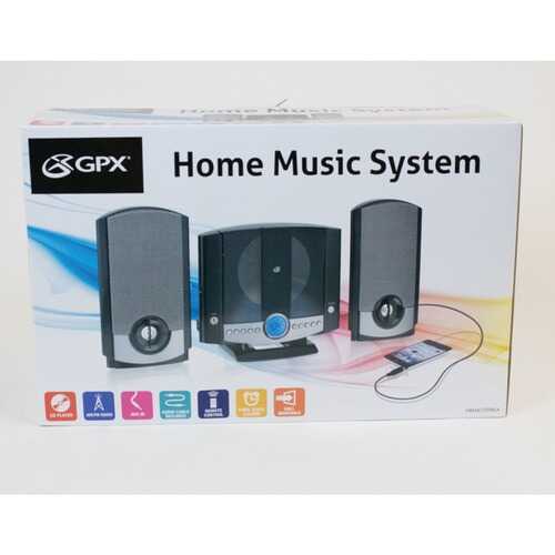 GPX HM3817DTBLK CD Home Music System
