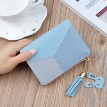Load image into Gallery viewer, Geometric Women Cute Pink Wallets Pocket Purse Card Holder Patchwork Wallet Lady Female Fashion Short Coin Burse Money Bag