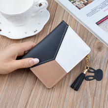 Load image into Gallery viewer, Geometric Women Cute Pink Wallets Pocket Purse Card Holder Patchwork Wallet Lady Female Fashion Short Coin Burse Money Bag