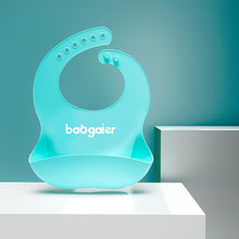 Cargar imagen en el visor de la galería, Baby Bibs Waterproof Silicone Feeding Baby Saliva Towel Newborn Cartoon Aprons Baby Bibs Adjustable Different styles of Bibs