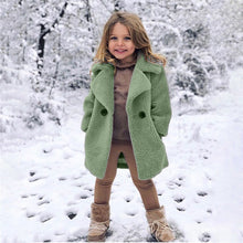将图片加载到图库查看器,Children Toddler Baby Girls Long Sleeve Winter Solid Windproof Coat Thicken Warm Pocket Outwear 18m-6t Kids Meisjes Winterjas