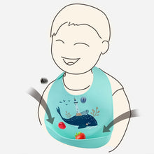 Cargar imagen en el visor de la galería, Baby Bibs Waterproof Silicone Feeding Baby Saliva Towel Newborn Cartoon Aprons Baby Bibs Adjustable Different styles of Bibs