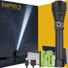 将图片加载到图库查看器,300000 lm xhp90.2 most powerful led flashlight torch usb xhp50 rechargeable tactical flashlights 18650 or 26650 hand lamp xhp70