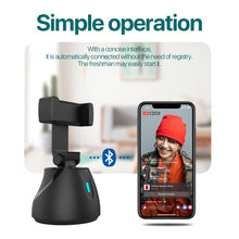 Load image into Gallery viewer, Camera 360 Smartphone Auto Tracking Smart Shooting Phone Holder Selfie Stick 360 Rotation Vlog Shooting Mount Holder