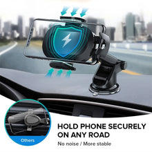 Cargar imagen en el visor de la galería, INIU Sucker Car Phone Holder Mount Stand GPS Telefon Mobile Cell Support For iPhone 12 11 Pro Max X 7 8 Plus Xiaomi Redmi Huawei
